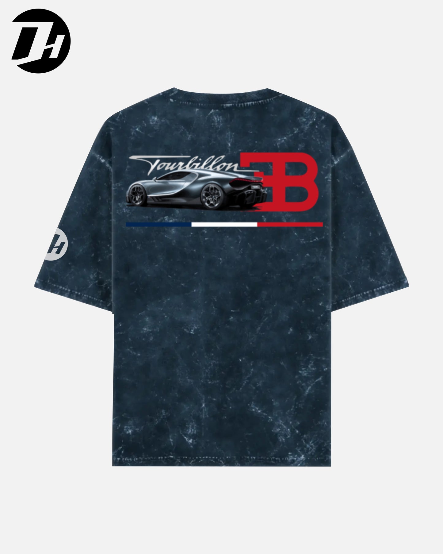 Diesel Heads - Bugatti Tourbillon Oversized Unisex Tshirt (Acid Wash)
