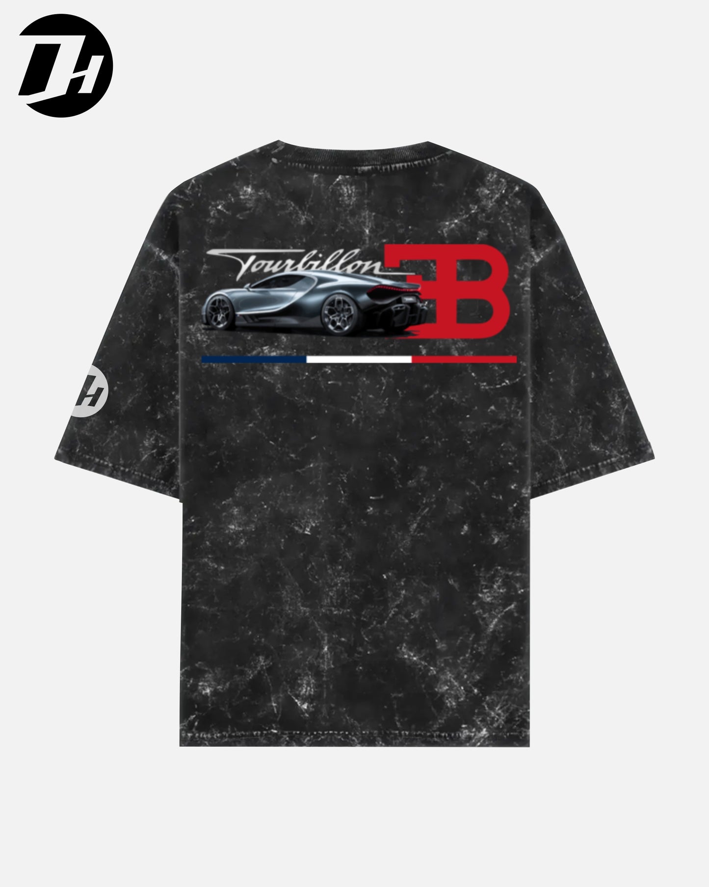 Diesel Heads - Bugatti Tourbillon Oversized Unisex Tshirt (Acid Wash)