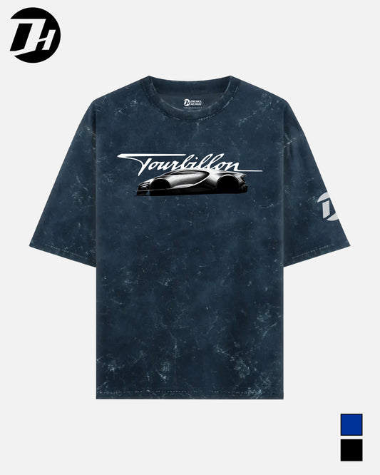 Diesel Heads - Bugatti Tourbillon  Oversized Unisex Tshirt (Acid Wash)