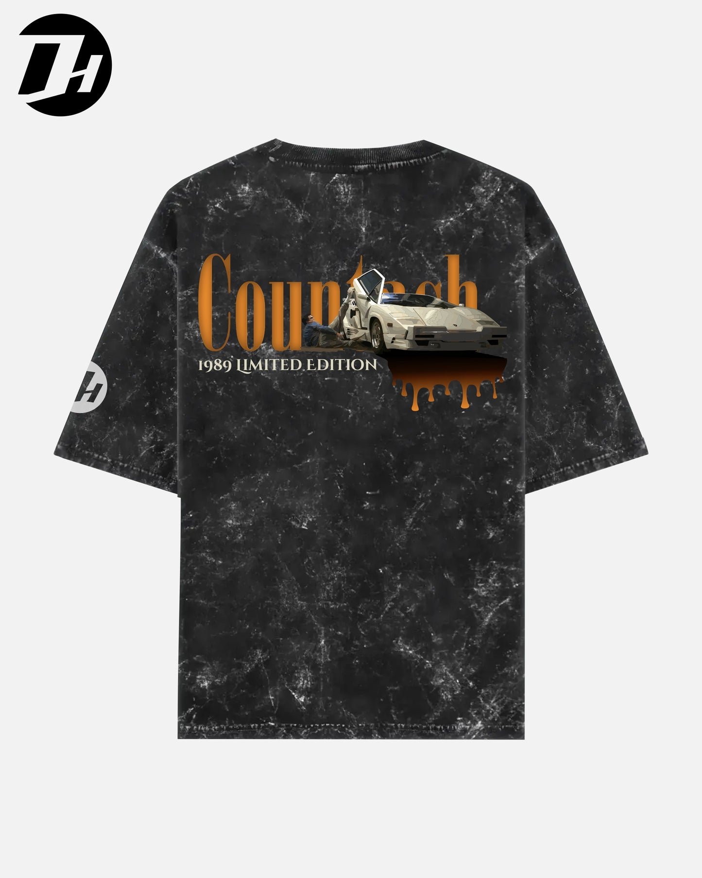 Diesel Heads - Countach Limited Edition Oversized unisex Tshirt (Acid Wash)