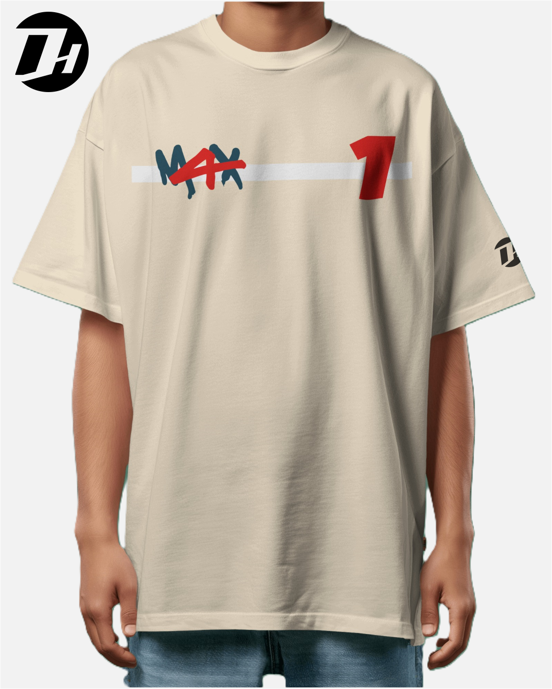 Diesel Heads - Max Verstappen 4 x Worldchampion Unisex Oversized Tshirt