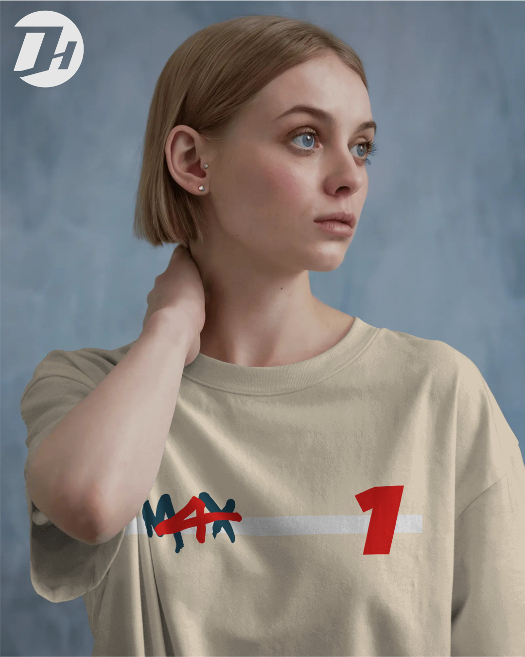 Diesel Heads - Max Verstappen 4 x Worldchampion Unisex Oversized Tshirt