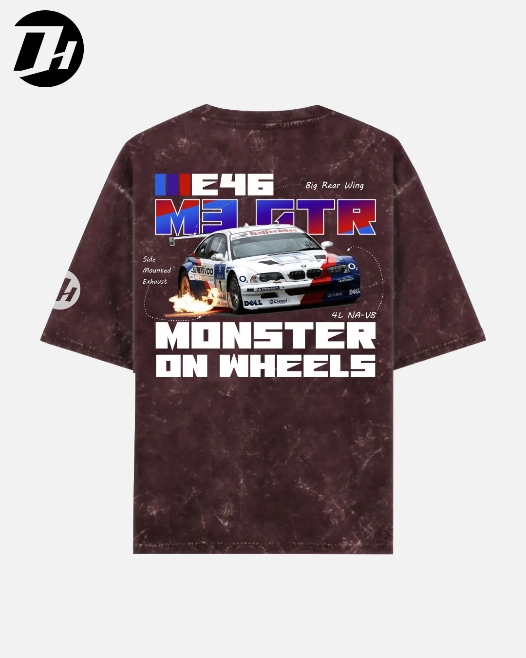 Diesel Heads - E46 M3 GTR Oversized Unisex T-shirt (Acid Wash)