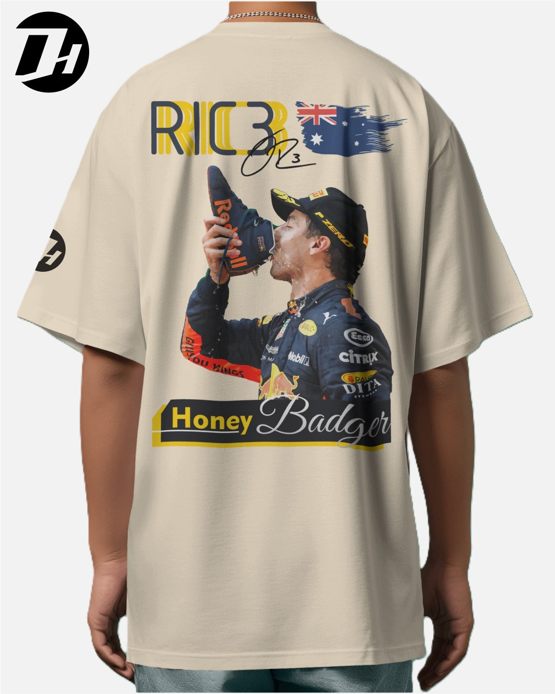 Diesel Heads - Daniel Ricciardo Unisex Over Sized Tshirt