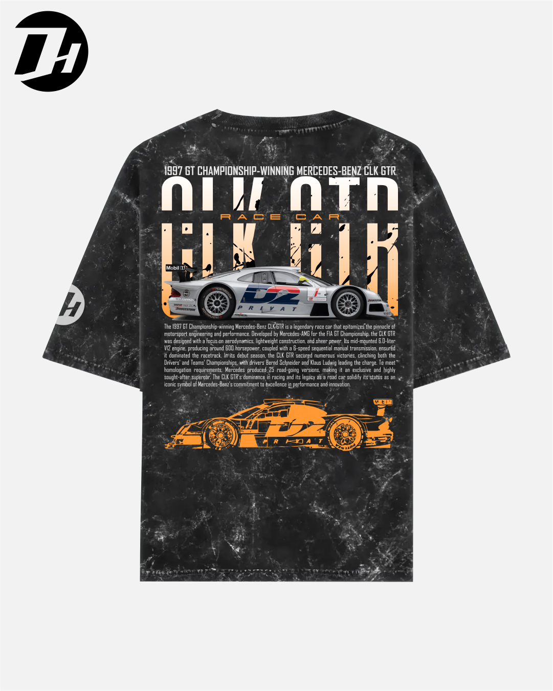 Diesel Heads - CLK GTR Unisex Oversized Tshirt (Acid Wash)