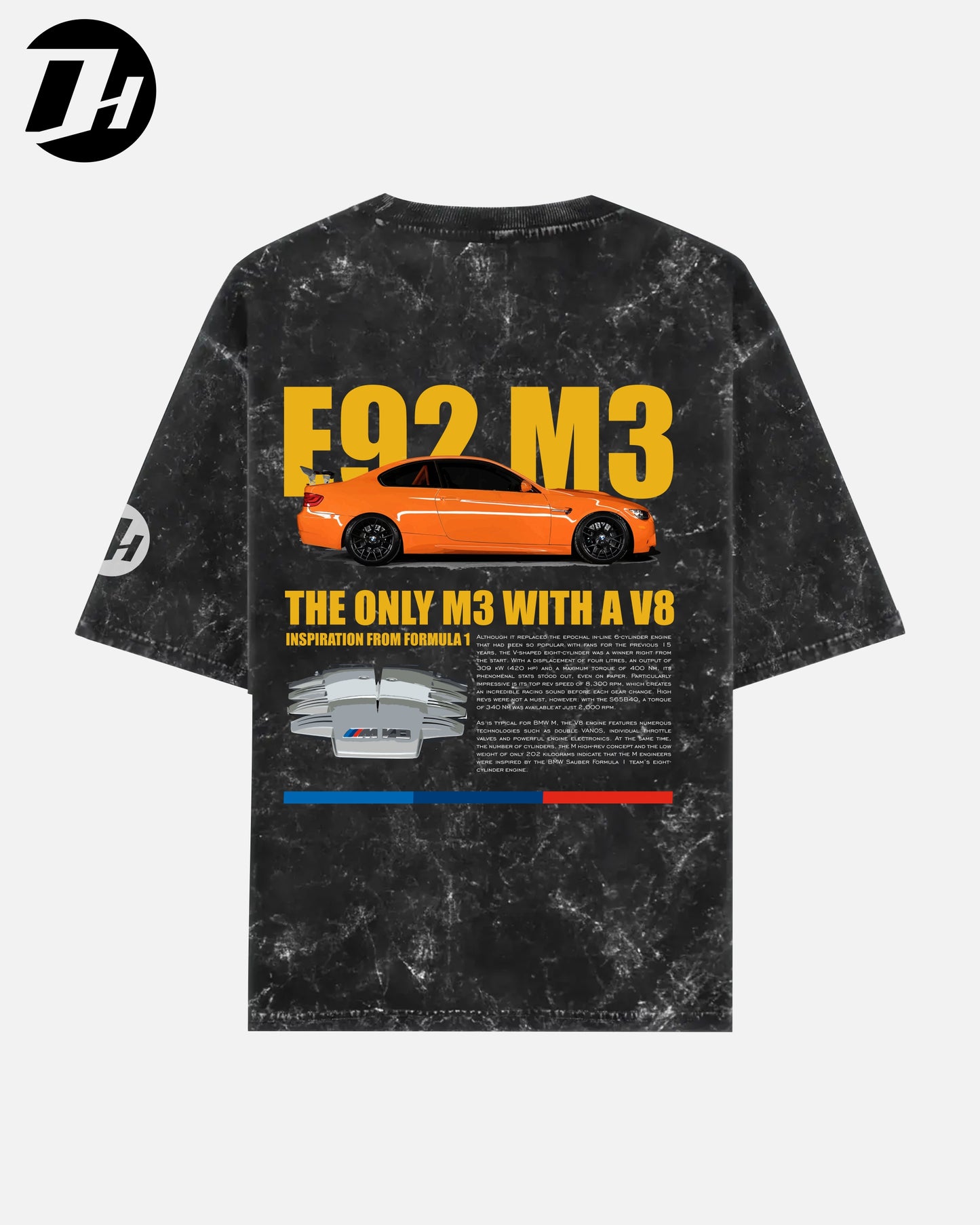 Diesel Heads - E92 M3 Unisex Oversized Tshirt (Acid Washed)