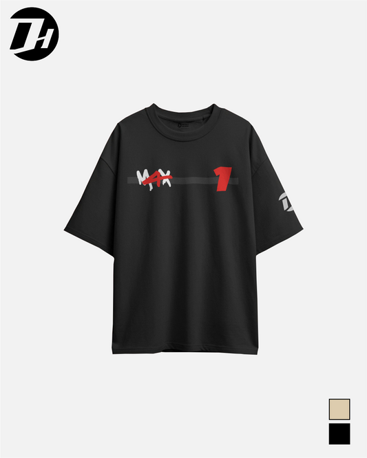 Diesel Heads - Max Verstappen 4 x Worldchampion Unisex Oversized Tshirt
