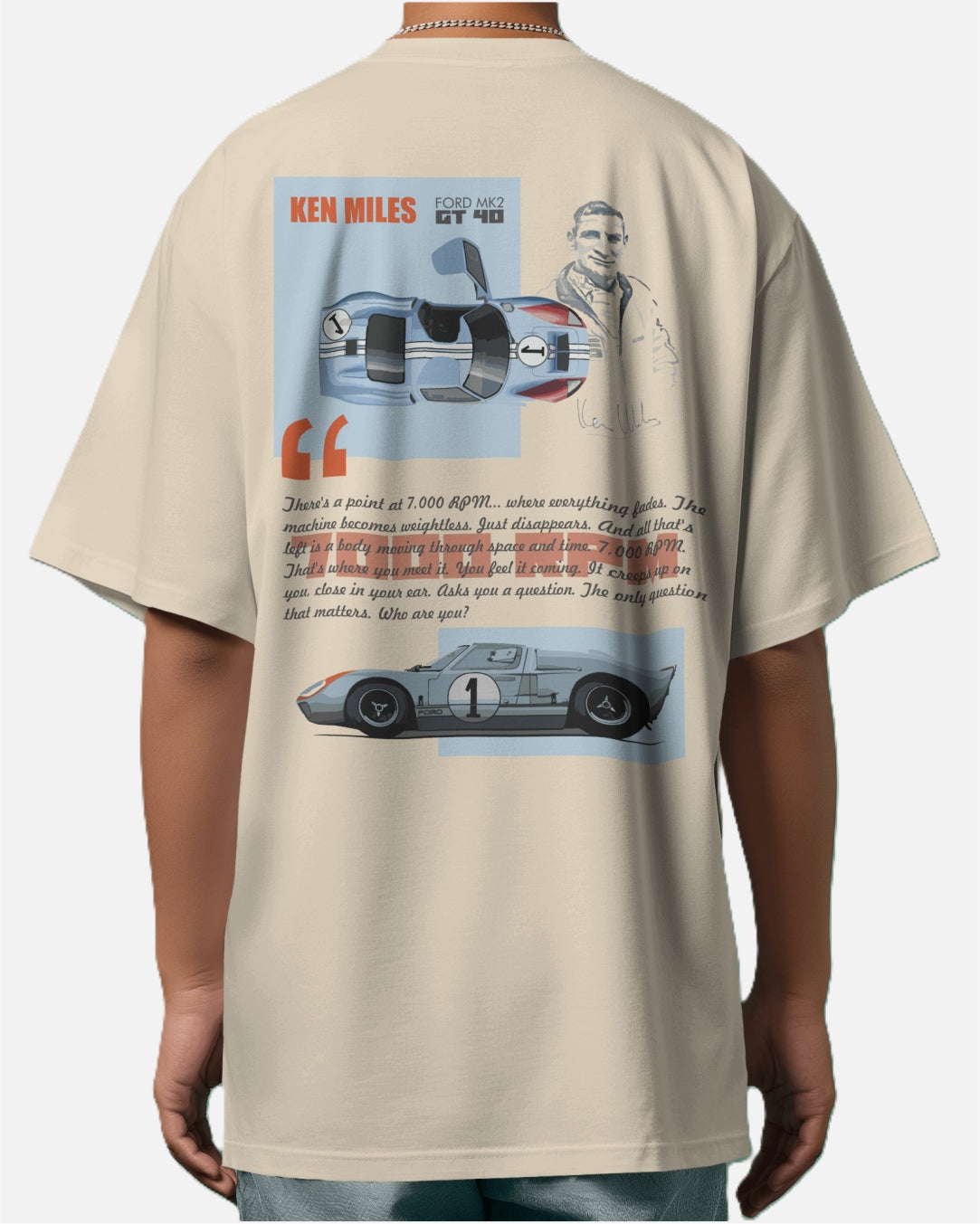 Diesel Heads - FORD GT40 Oversized Unisex Tshirt