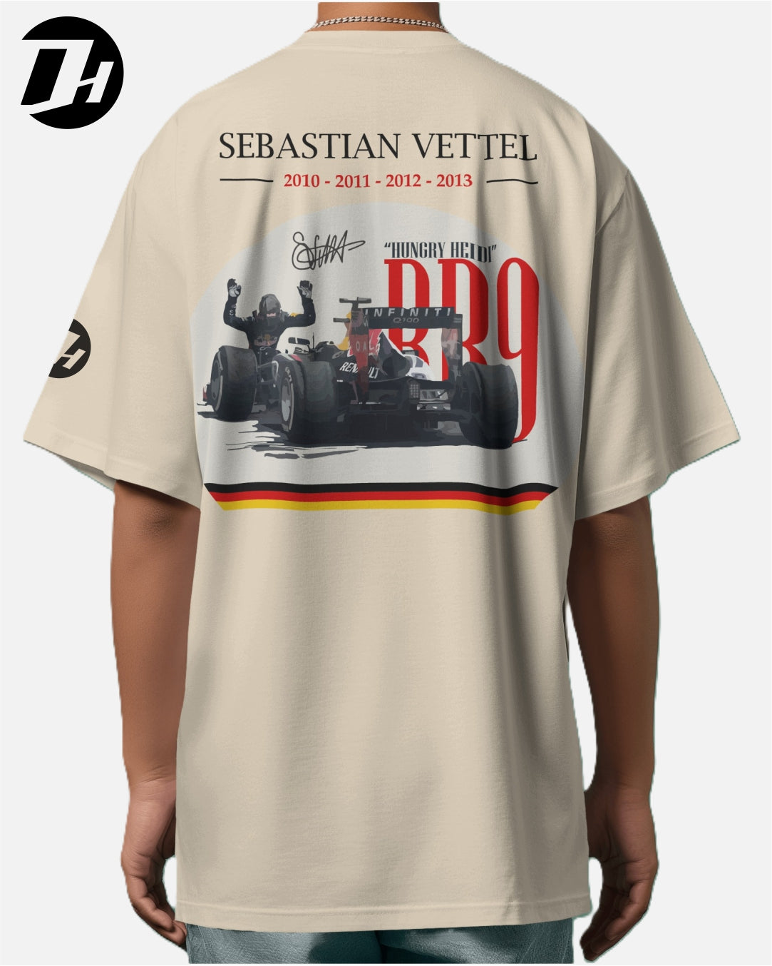 Diesel Heads -  Sebastian Vettel Oversized Unisex Tshirt
